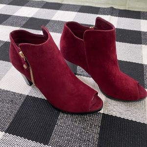 Isaac Mizrahi Open Toe and Side Zip Boot